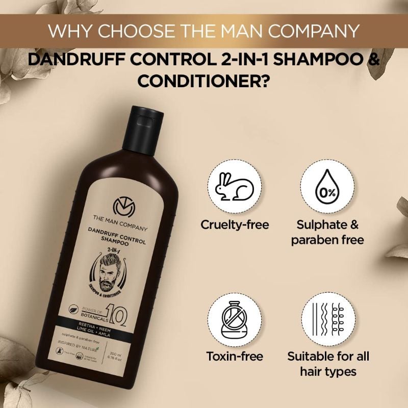The Man Company - Dandruff Control Shampoo & Conditioner (200 Ml)