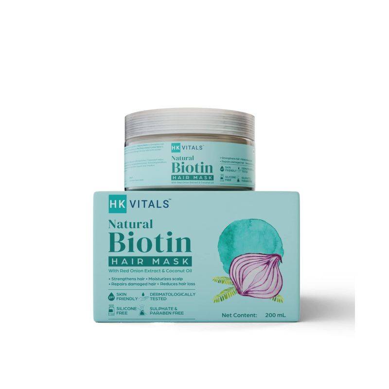 HK VITALS NATURAL – BIOTIN HAIR MASK WITH RED ONION EXTRACT & COCONUT OIL (200 ML)