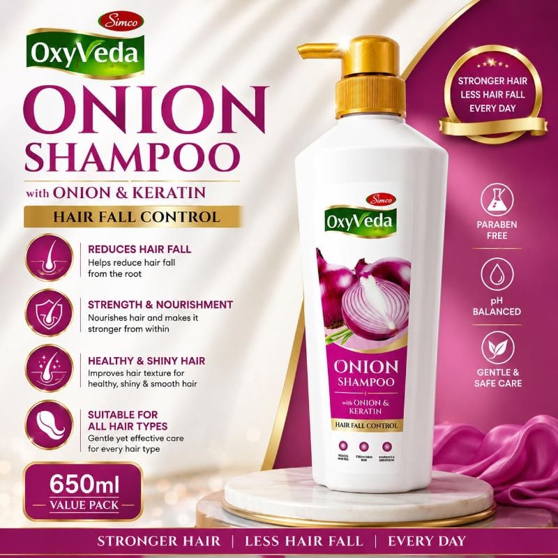 Oxyveda – Onion Shampoo (650 Ml)