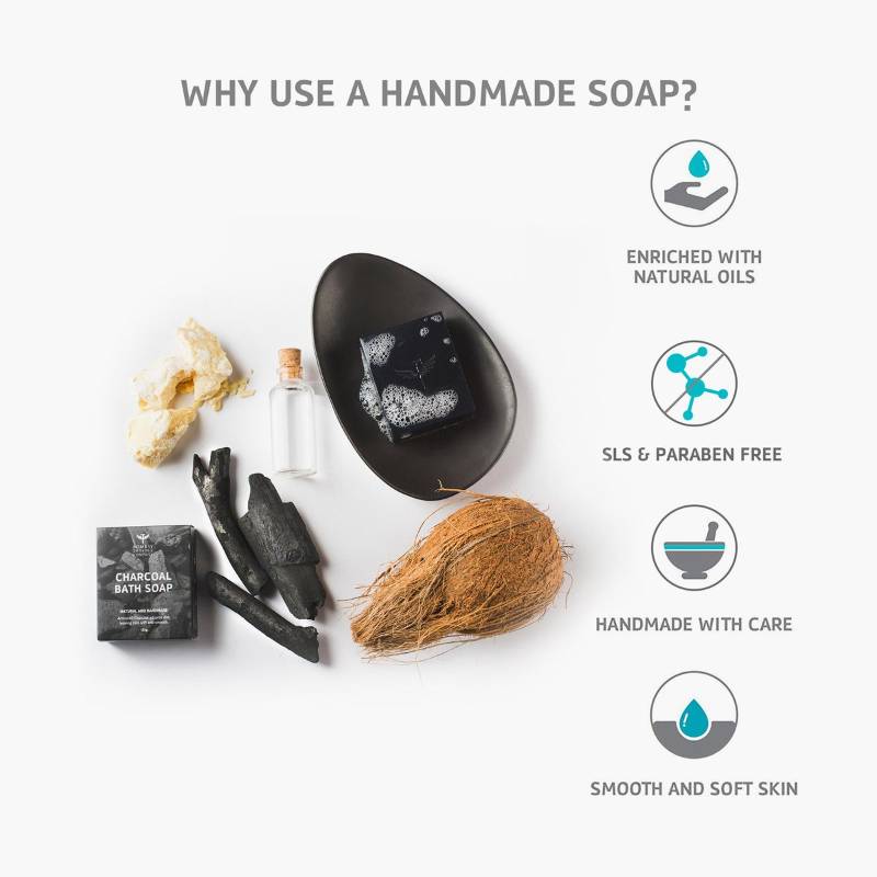 BOMBAY SHAVING COMPANY - CHARCOAL BATH SOAP (125 GMS)