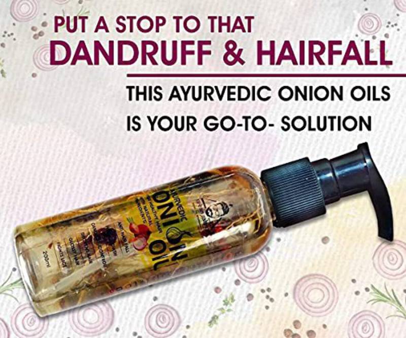 URBAN GABRU – AYURVEDIC ONION OIL (200 ML)