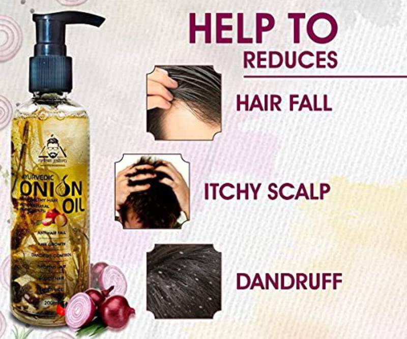 URBAN GABRU – AYURVEDIC ONION OIL (200 ML)
