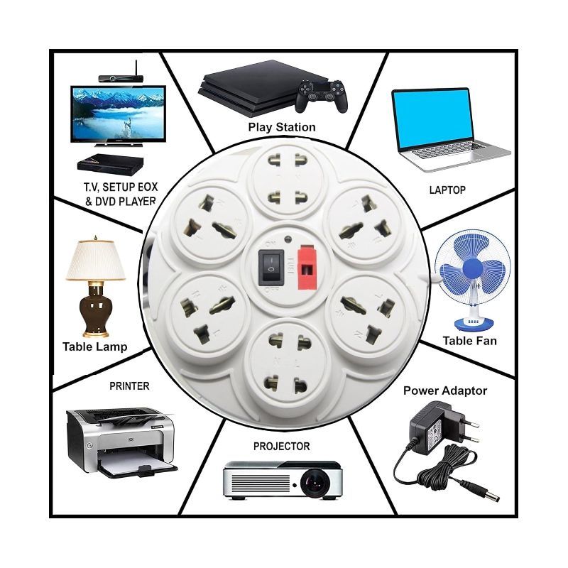 KALTRON – 8 IN 1 UNIVERSAL EXTENSION BOARD (WIRE LENGTH 2 MTRS)