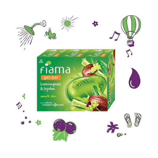 Fiama – Lemongrass & Jojoba Gel Bar (3U X 125Gms)
