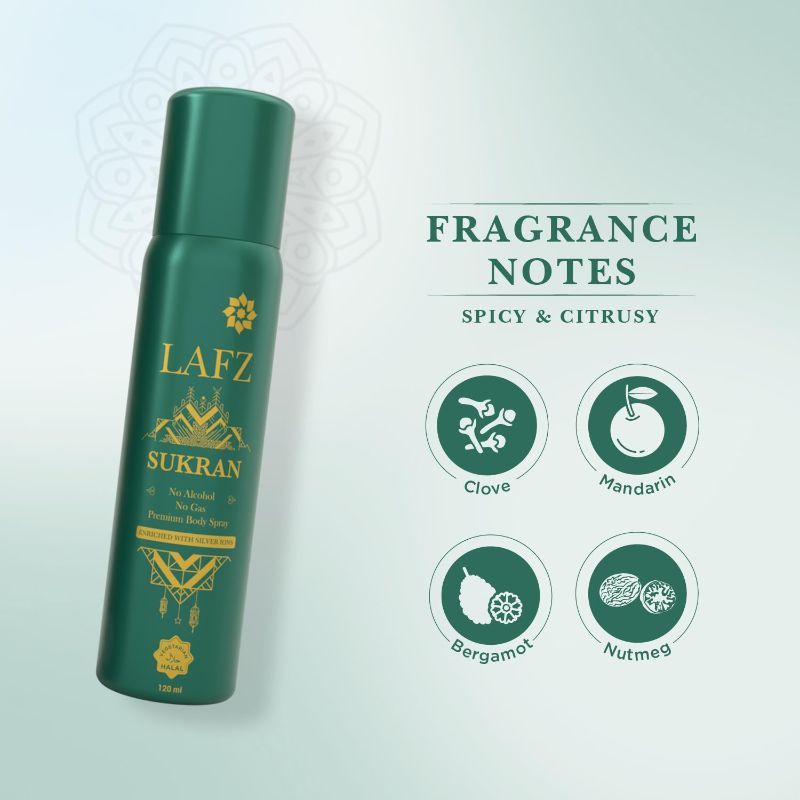 Lafz - Sukran Premium Body Spray (120 Ml)