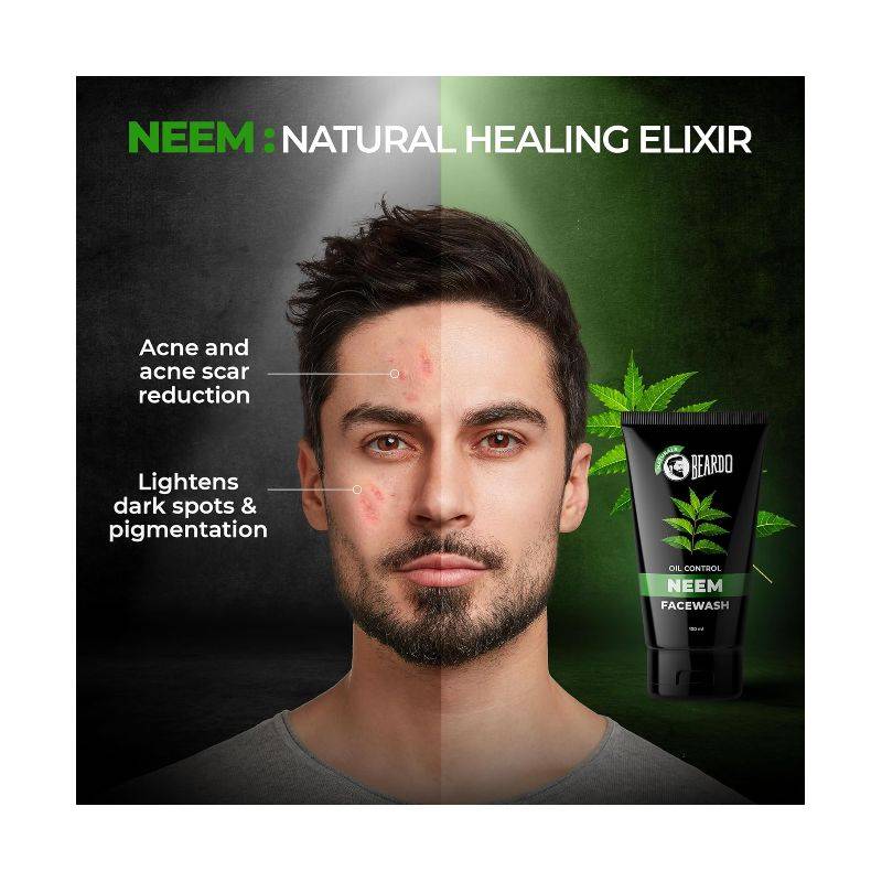 BEARDO – OIL CONTROL NEEM FACEWASH (100 ML)