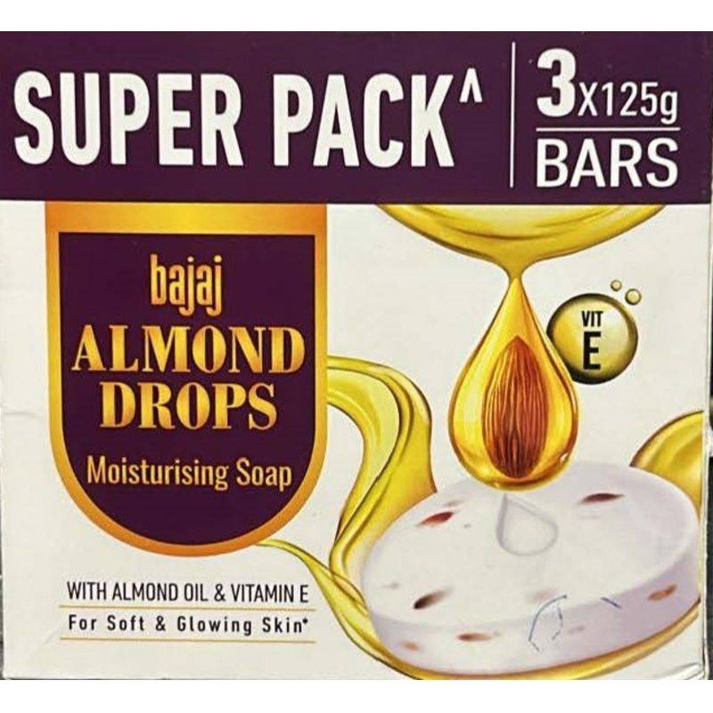 Bajaj - Almond Drops Nourishing Soap (3x125 Gms)