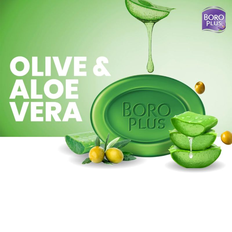 Boroplus – Glycerine Bathing Bar With Olive & Aloe Vera (5U X 125Gms)