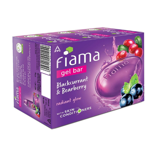Fiama – Blackcurrant & Bearberry Gel Bar (3U X 125Gms)