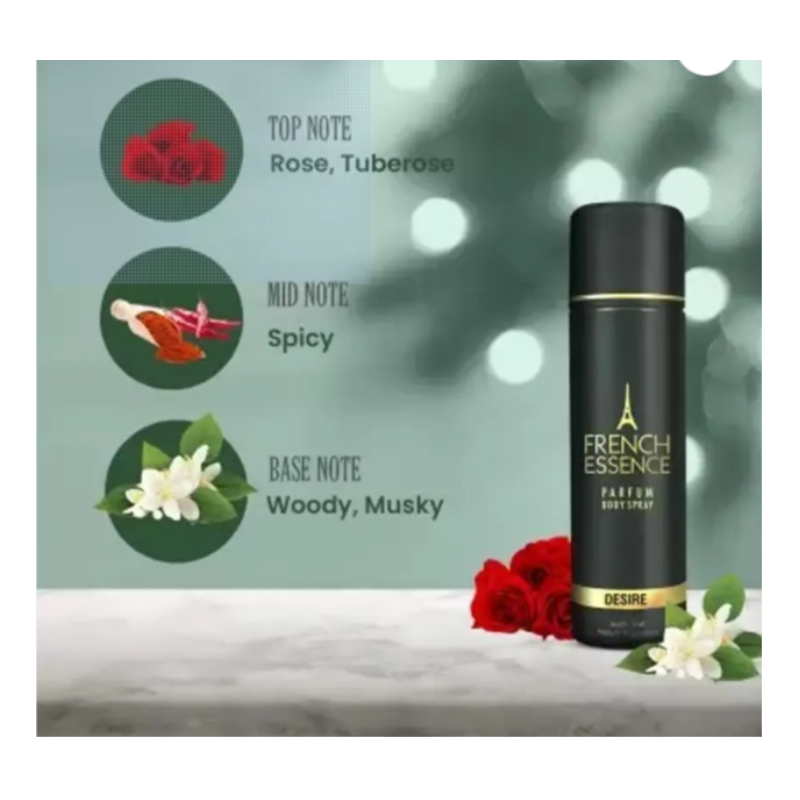 FRENCH ESSENCE – DESIRE PERFUM BODY SPRAY (120 ML)