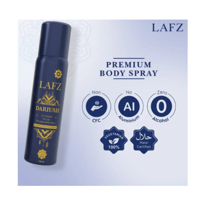 LAFZ – DARIUSH PREMIUM BODY SPRAY (120 ML)