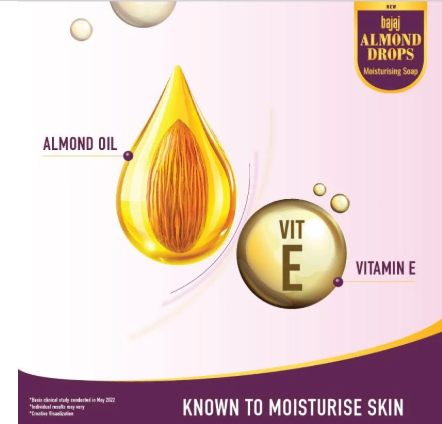 Bajaj - Almond Drops Nourishing Soap (3x125 Gms)