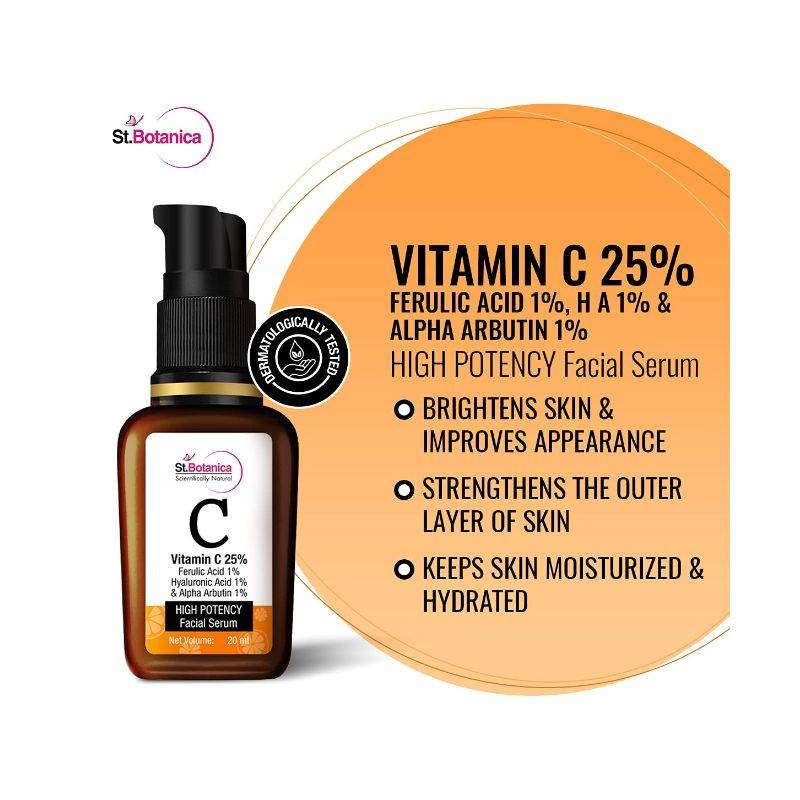 ST. BOTANICA – VITAMIN C 25% FACIAL SERUM (20 ML)