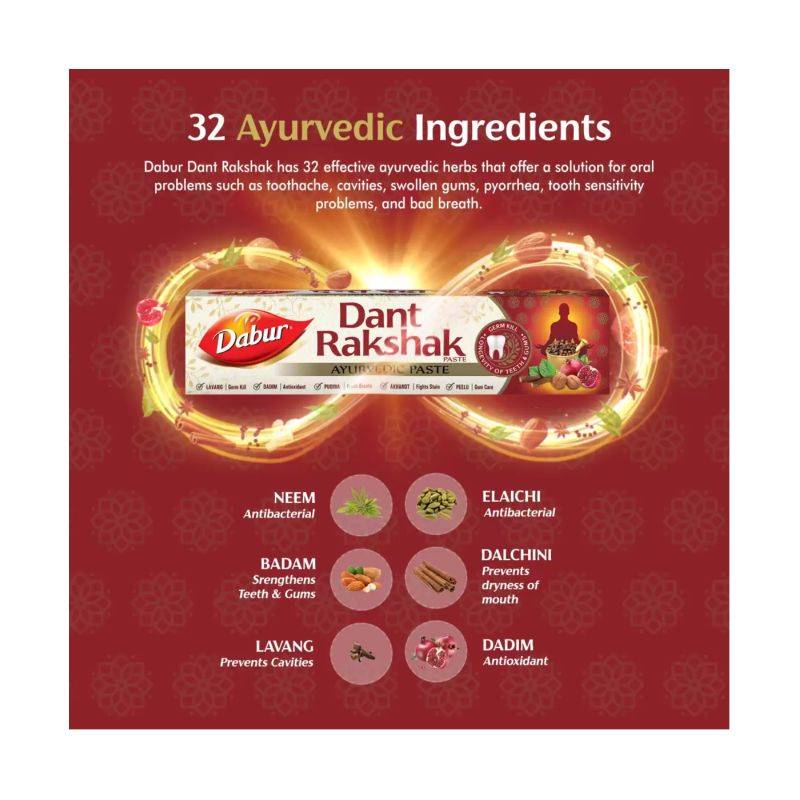 DABUR – DANT RAKSHAK TOOTHPASTE (350 GMS)