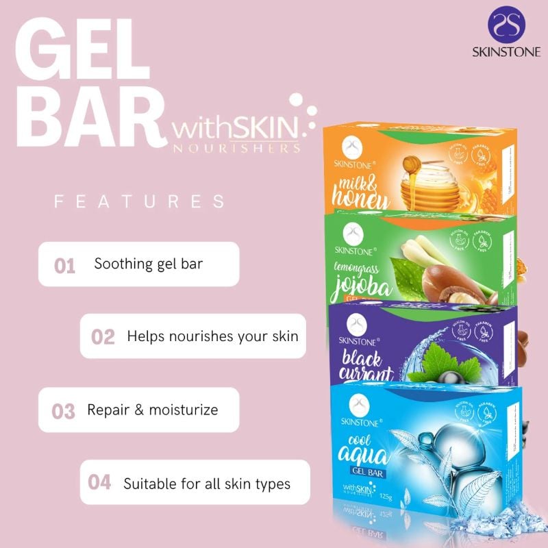 Skinstone – Gel Bar Family Pack (4U X 125Gms)