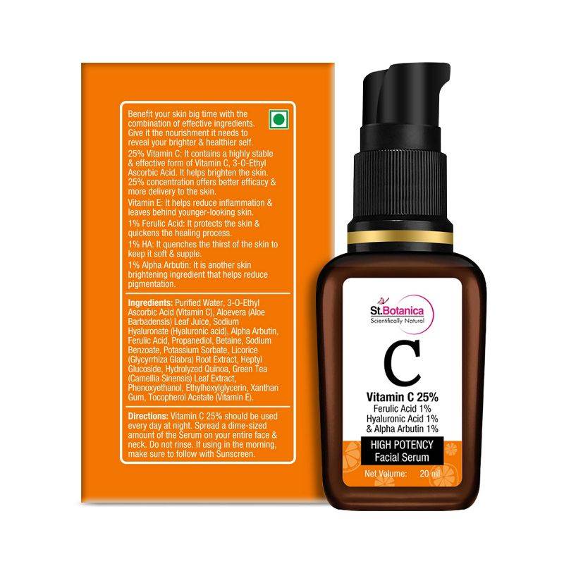 ST. BOTANICA – VITAMIN C 25% FACIAL SERUM (20 ML)