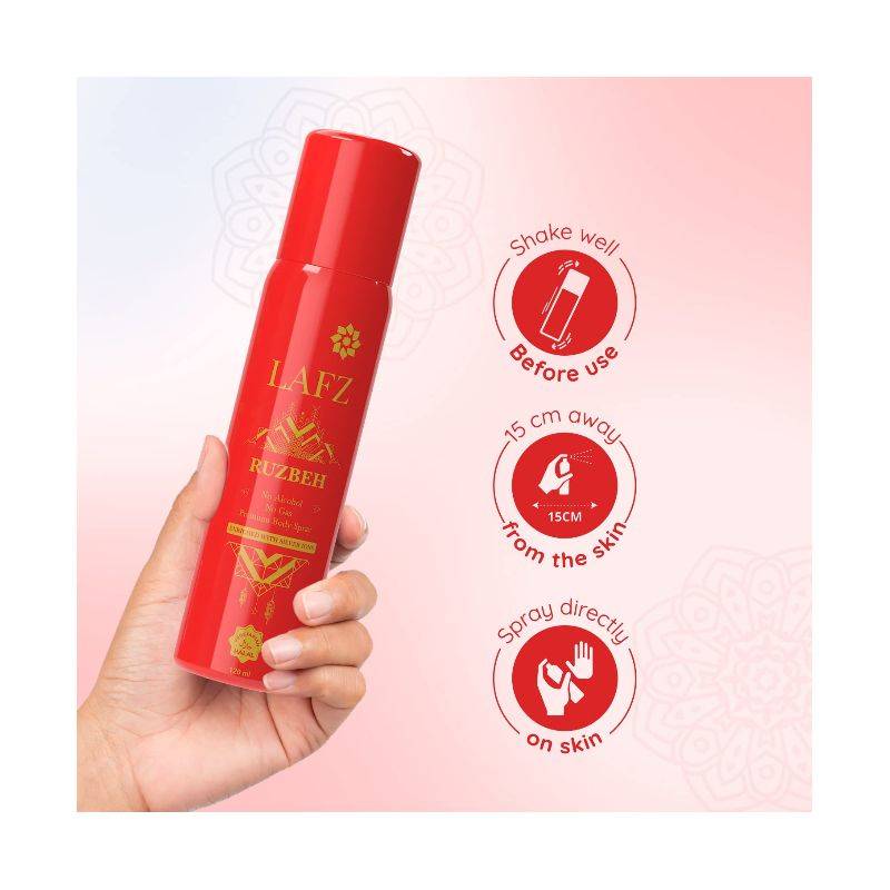 LAFZ – RUZBEH PREMIUM BODY SPRAY (120 ML)