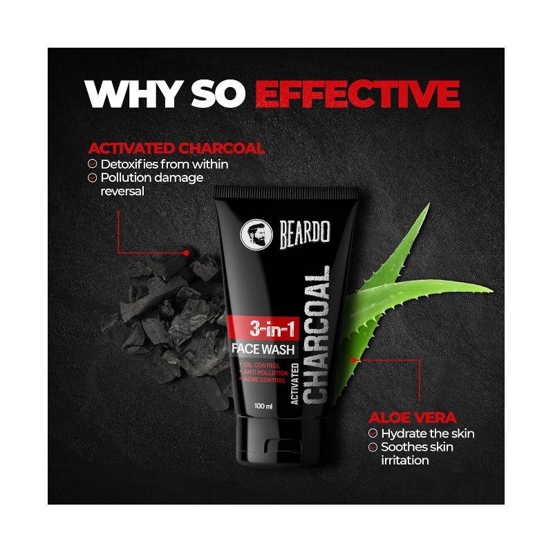 BEARDO – 3-IN-1 FACE WASH (100 ML)