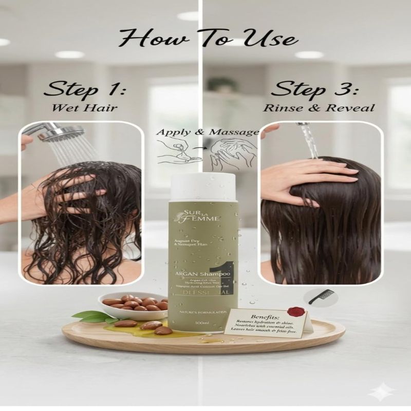 Sur La Femme - Argan Shampoo (300 Ml)