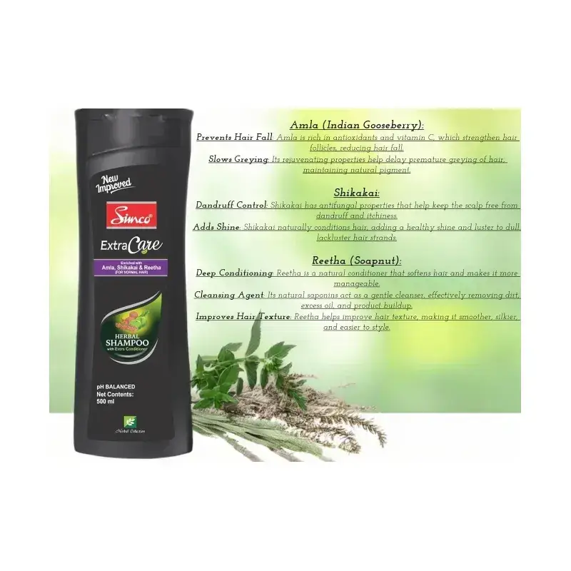 SIMCO – EXTRA CARE HERBAL SHAMPOO (500 ML)