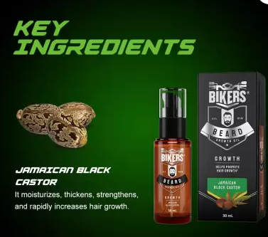 BIKERS - BEARD GROWTH OIL WITH JAMAICAN BLACK CASTOR (30 ML)