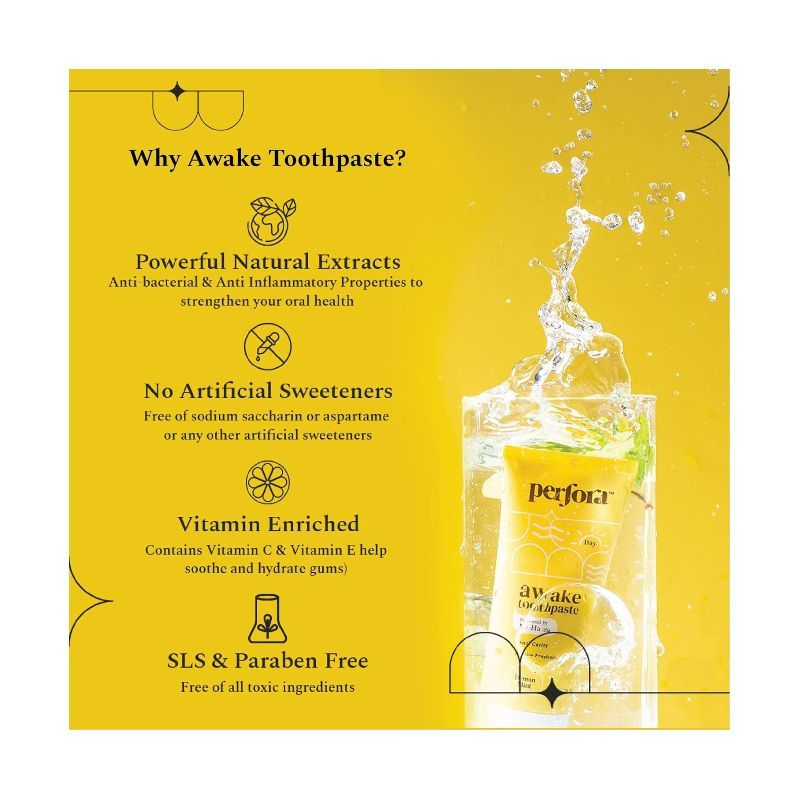 PERFORA – AWAKE TOOTHPASTE “LEMON MINT” (100 GMS)