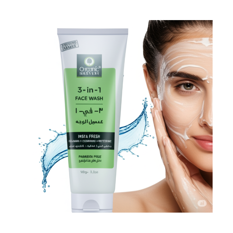 ORGANIC HARVEST – 3-IN-1 FACE WASH (100 GMS)