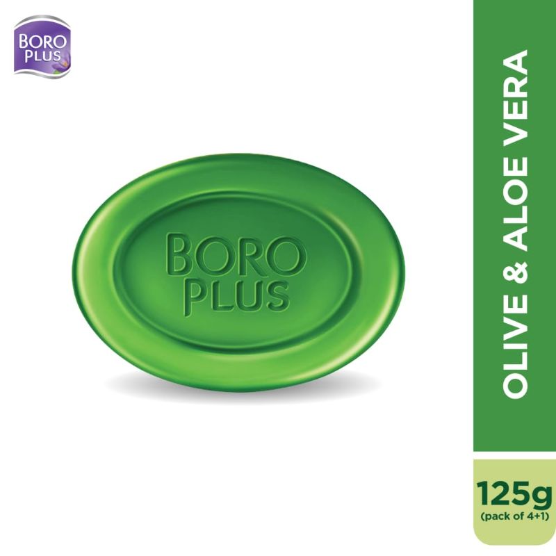 Boroplus – Glycerine Bathing Bar With Olive & Aloe Vera (5U X 125Gms)