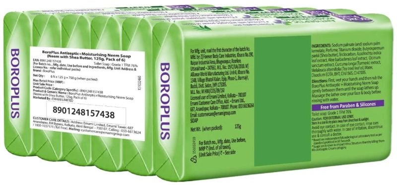 Boroplus – Antiseptic Moisturising Neem Soap (6U X 125Gms)