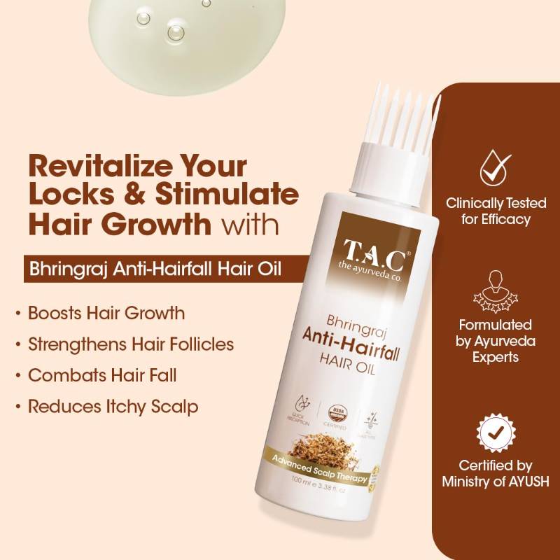 TAC – BHRINGRAJ ANTI-HAIRFALL HAIR OIL (100 ML)