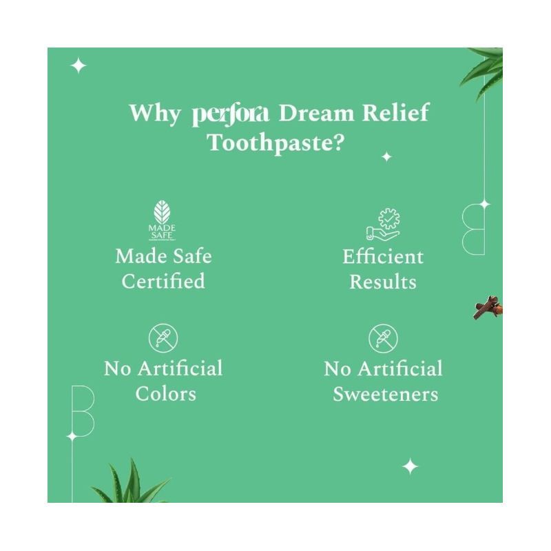 PERFORA – DREAM RELIEF TOOTHPASTE “ALOE MINT” (150 GMS)