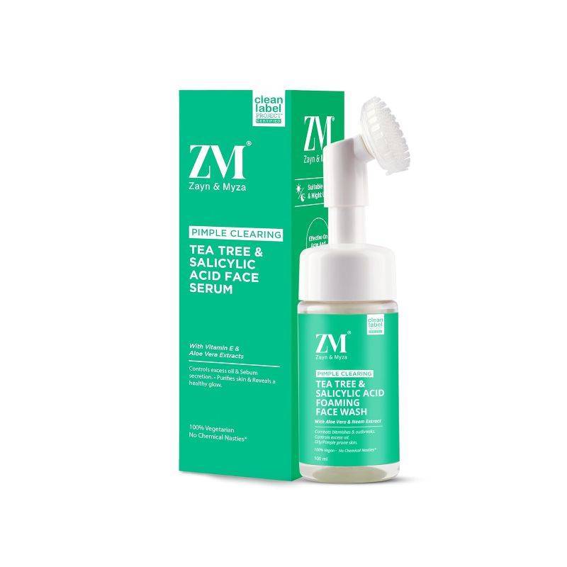 ZM (ZAYN & MYZA) - TEA TREE & SALICYLIC ACID FOAMING FACE WASH (100 ML)