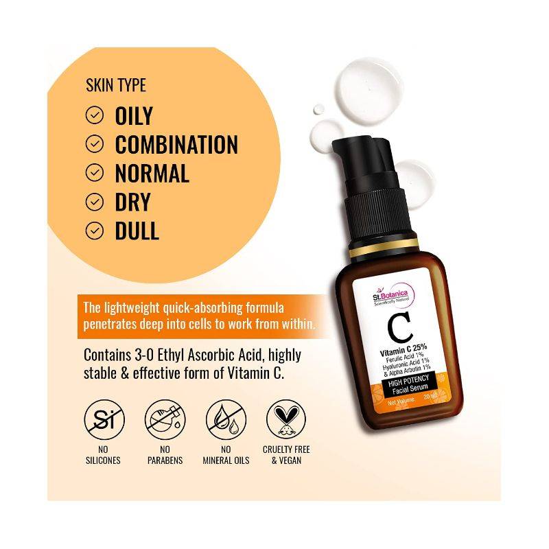 ST. BOTANICA – VITAMIN C 25% FACIAL SERUM (20 ML)