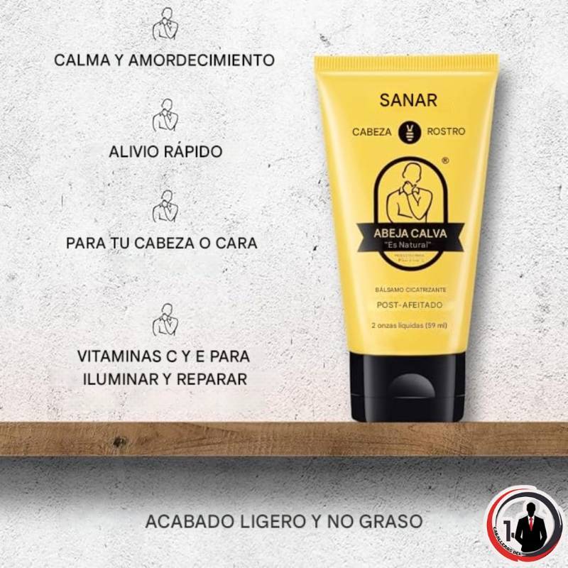 Bálsamo de cura para después de afeitar Bee Bald
