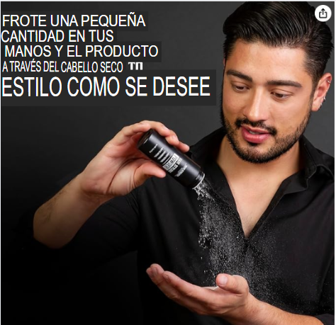 Polvo para peinar el cabello para hombres, polvo de textura de cabello matificante y voluminizador fácil de aplicar para hombres