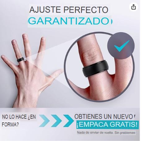 Anillos de silicona con borde escalonado para hombre, 10 mm de ancho y 2,5 mm de grosor, paquete surtido 1-7