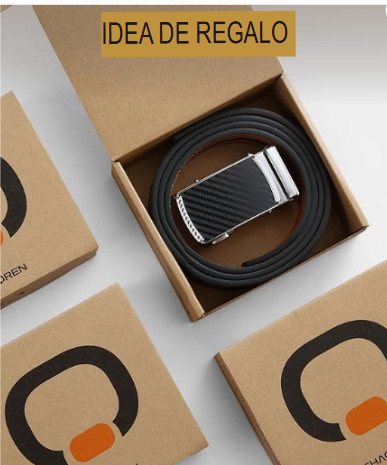 Cinturón de cuero con trinquete para hombre, ajuste personalizable, estilo sin esfuerzo