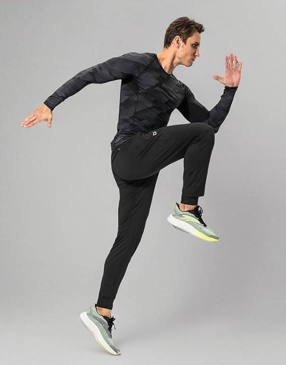 G Gradual - Pantalones deportivos para hombre con bolsillos con cierre y pantalones deportivos para correr y entrenar
