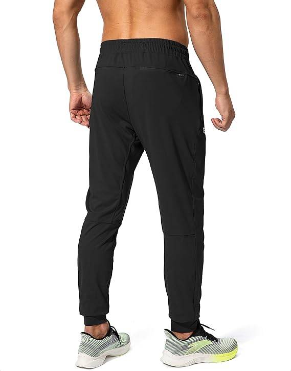 G Gradual - Pantalones deportivos para hombre con bolsillos con cierre y pantalones deportivos para correr y entrenar