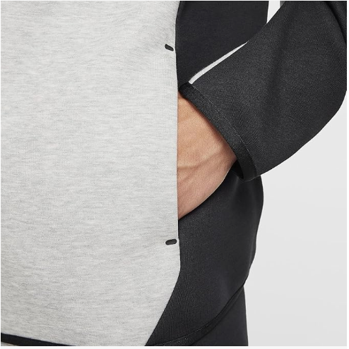 Nike Tech Windrunner - Sudadera con capucha para hombre (HV0949-011, negro/gris oscuro jaspeado/negro)