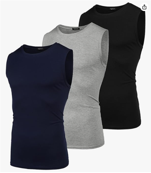 Camisetas sin mangas para hombre, paquete de 3 camisetas sin mangas para entrenamiento, gimnasio, culturismo, fitness, paquete de 3