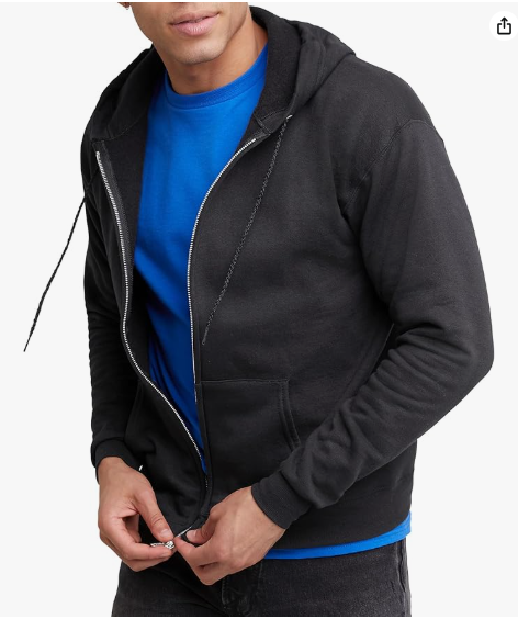 Sudadera con capucha EcoSmart Fleece con cremallera completa para hombre