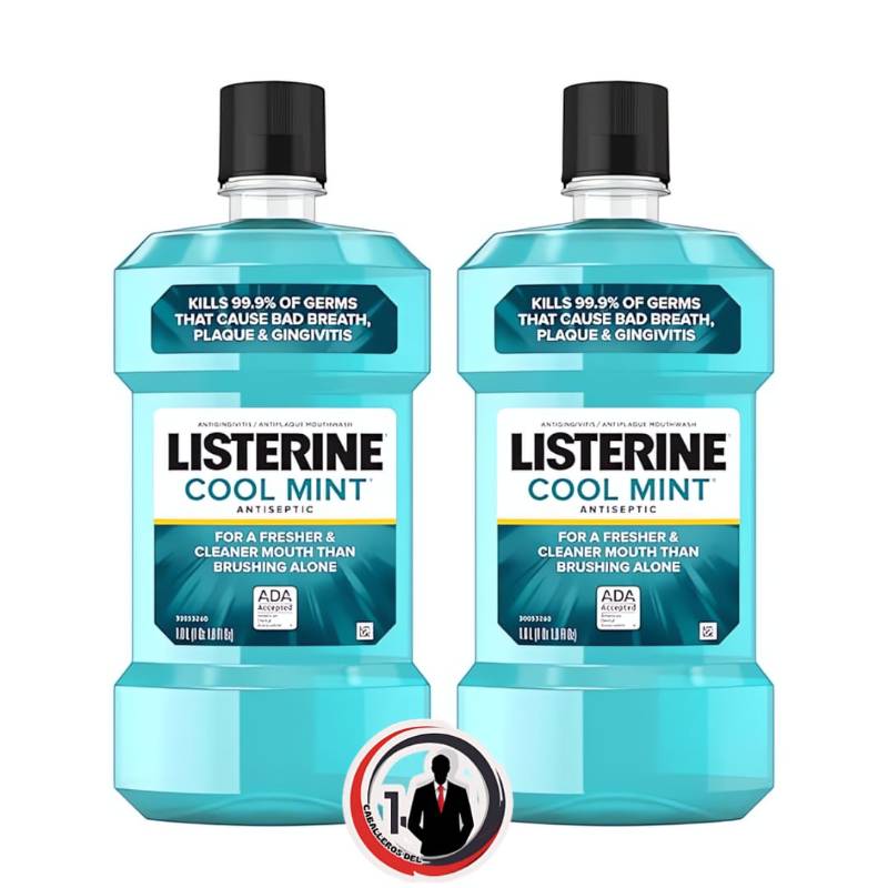 Enjuague Bucal Antiséptico, antibacteriano, contra mal aliento, placa y gingivitis, para Enfermedad de las encías, para adultos