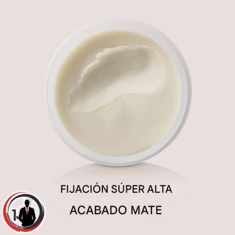 Arcilla para peinar el cabello de alta calidad para hombre, agarre súper alto, acabado mate, 2 onzas