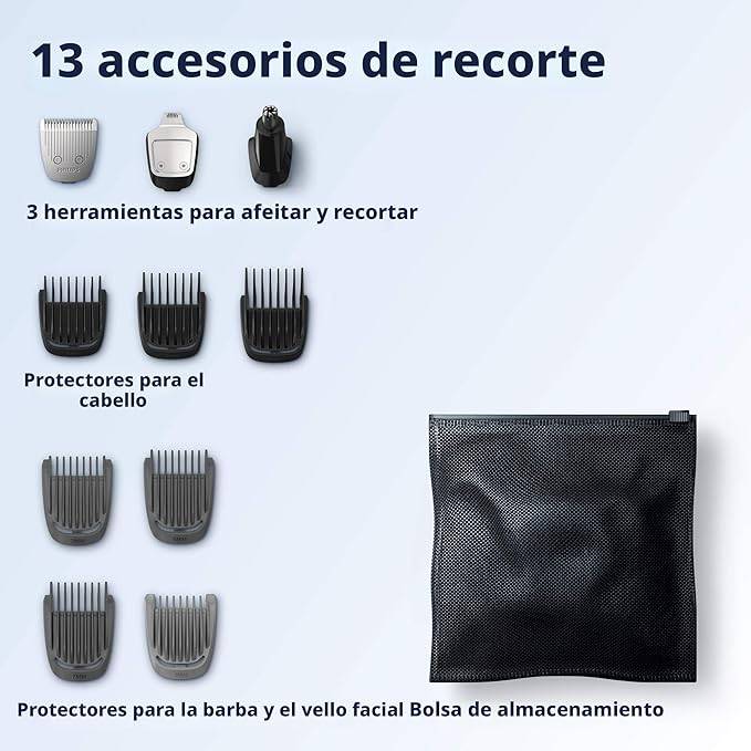Philips Norelco Multi Groomer 3000 MG3740/40 - Máquina de afeitar todo en uno, kit de aseo para hombre