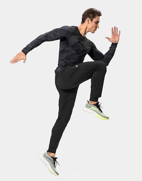 G Gradual - Pantalones deportivos para hombre con bolsillos con cierre y pantalones deportivos para correr y entrenar