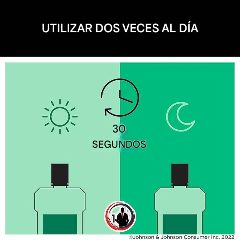 Enjuague bucal antiséptico para el mal aliento, mata el 99% de los gérmenes que causan el mal aliento y combaten la placa y la gingivitis, enjuague bucal aceptado por la ADA