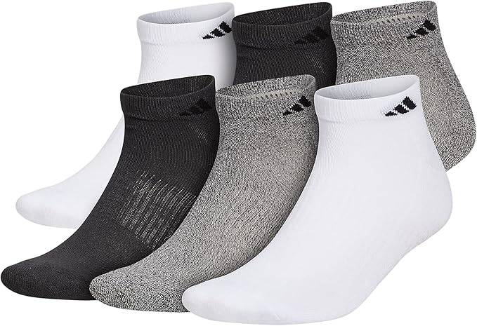 Calcetines deportivos acolchados de corte bajo para hombre con compresión de arco para un ajuste seguro (6 pares)