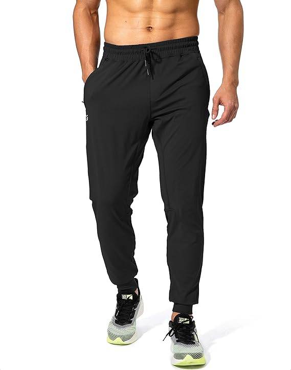 G Gradual - Pantalones deportivos para hombre con bolsillos con cierre y pantalones deportivos para correr y entrenar