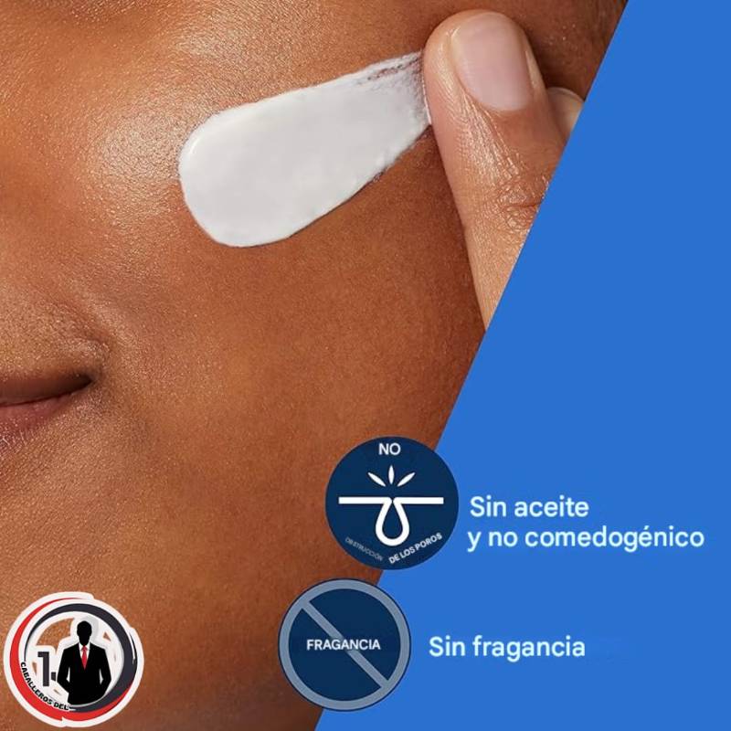 Loción hidratante facial con SPF 30 | Hidratante facial sin aceite con SPF | Formulado con ácido hialurónico, niacinamida y ceramidas